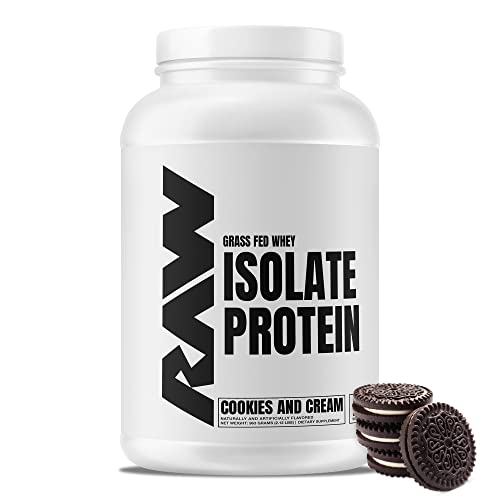 RAW Whey Isolate Protein Powder, Cookies N Cream - 100% Grass-Fed Sports Nutrition RAW buy supplements canada