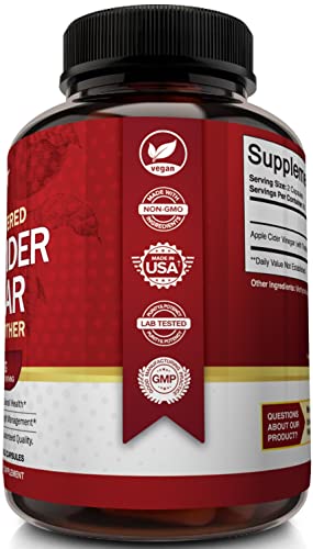 Apple Cider Vinegar Capsules with The Mother - 120 Vegan ACV Pills NutriFlair buy supplements canada