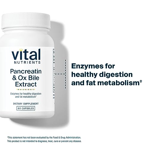 Vital Nutrients Pancreatin and Ox Bile Extract | Natural Digestive Enzyme Vital Nutrients buy supplements canada