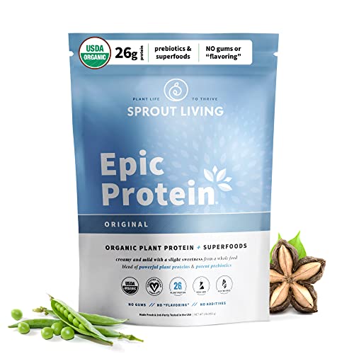 Sprout Living, Epic Protein, Plant Based Protein & Superfoods Powder, Original, Unflavored Sprout Living buy supplements canada