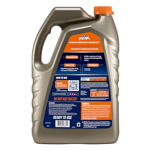 PEAK OET Extended Life Orange 50/50 Prediluted Antifreeze/Coolant for North American Vehicles, 1 Gal. PEAK buy supplements canada