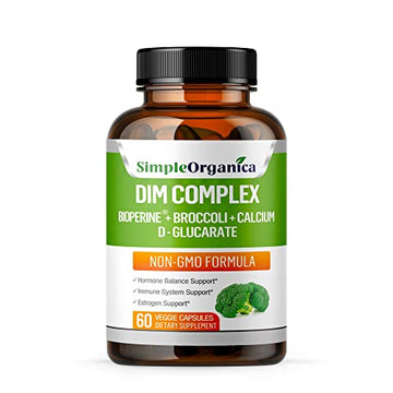 Simple Organica DIM Supplement for Women and Men 300mg with BioPerine, Broccoli Simple Organica buy supplements canada