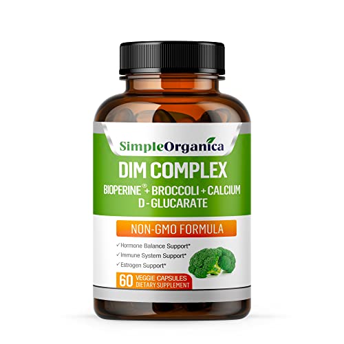 Simple Organica DIM Supplement for Women and Men 300mg with BioPerine, Broccoli Simple Organica buy supplements canada