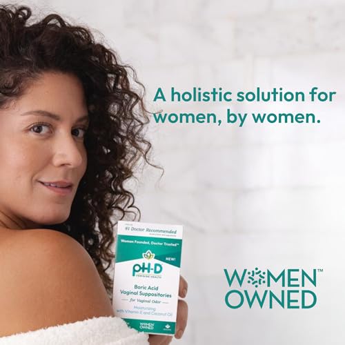 pH-D Feminine Health - Boric Acid Moisturizing Suppository - Woman Owned - for Vaginal Odor pH-D Feminine Health Support buy supplements canada