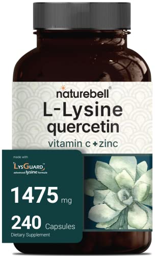 NatureBell L-Lysine 1000mg + Quercetin 250mg Supplement, 240 Capsules, Free Form NatureBell buy supplements canada