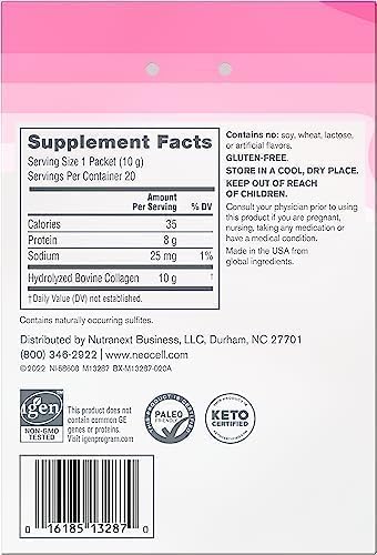 NeoCell Super Collagen Peptides, 10 g Collagen/Single-Serve Packet; Keto Certified NeoCell buy supplements canada