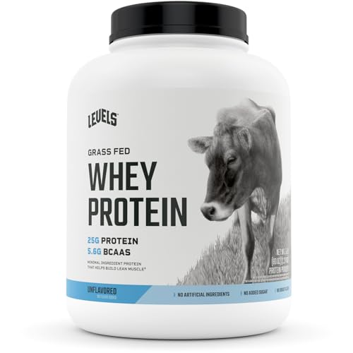 Levels Grass Fed 100% Whey Protein, No Hormones, Unflavored, 5LB Levels Nutrition buy supplements canada