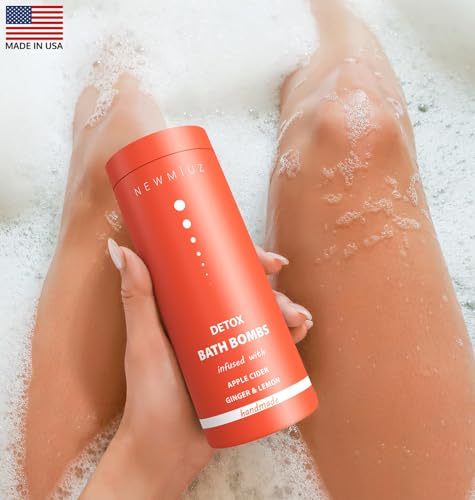 Natural Detox Fizzing Bubble Bath Bombs Apple Cider Ginger & Lemon Essential Oils Cleanse New Miuz buy supplements canada