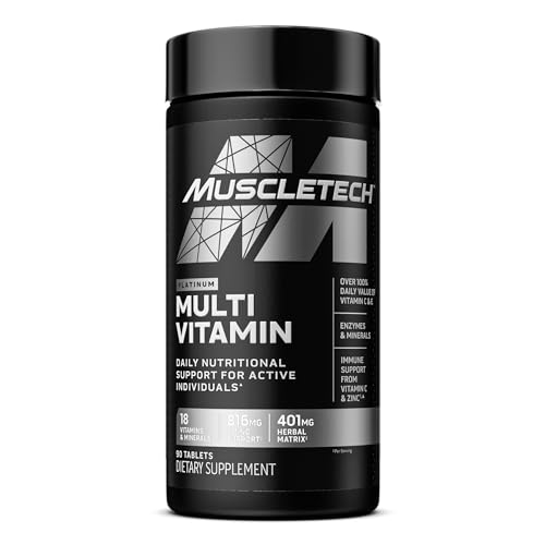 MuscleTech Platinum Multivitamin for Immune Support 18 Vitamins & Minerals Vitamins A MuscleTech buy supplements canada