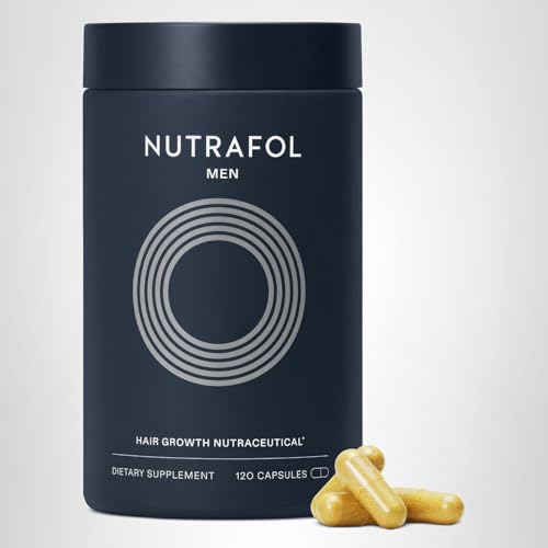 Nutrafol Men's Hair Growth Supplements, Clinically Tested for Visibly Thicker Hair and Scalp Coverage, Dermatologist Recommended - 1 Month Supply Nutrafol buy supplements canada