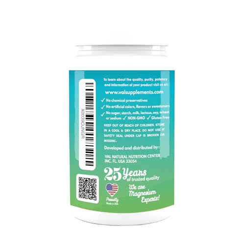 VAL Triple Magnesium Complex 400mg (Glycinate, Taurate & Citrate) for Muscle Relaxation, Sleep & Calm Energy, Vegan, Non-GMO, 90 Capsules VAL buy supplements canada