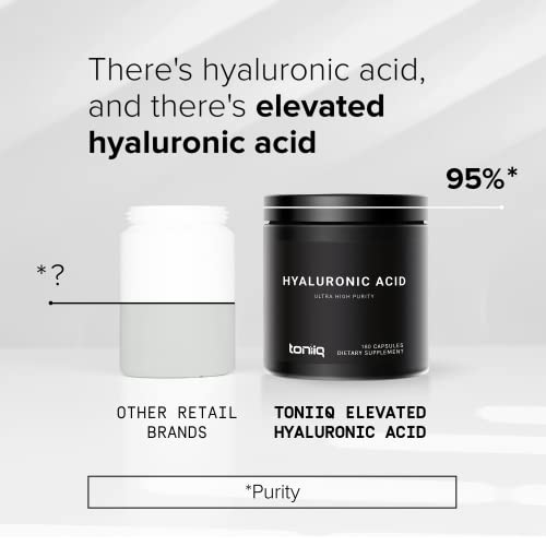 Ultra High Purity Hyaluronic Acid Capsules - 95%+ Highly Purified and Highly Bioavailable Toniiq buy supplements canada