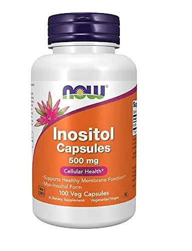 NOW Foods Foods Inositol 500mg,100 Capsules (Pack of 3) NOW Foods buy supplements canada