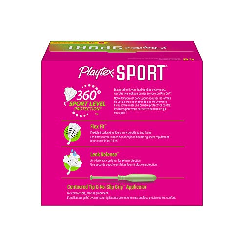 Playtex Sport Tampons, Regular Absorbency, Fragrance-Free - 48ct (Packaging May Vary) PLAYTEX buy supplements canada