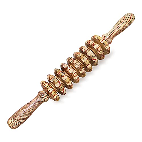 Deston Wooden Massager Handheld Roller Trigger Point Massager Stick for Fascia, Cellulite Deston buy supplements canada
