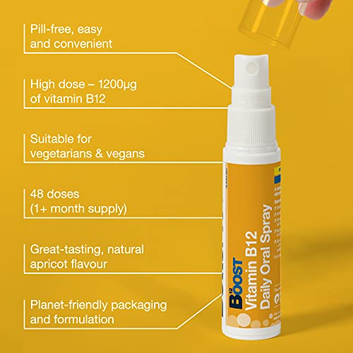 BetterYou Boost Vitamin B12 Daily Oral Spray, Pill-free Vitamin B12 Supplement for Energy Better You buy supplements canada