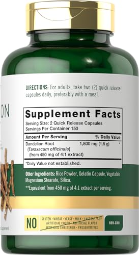 Carlyle Dandelion Root Capsules 1800mg | 300 Count | Non-GMO, Gluten Free Carlyle buy supplements canada