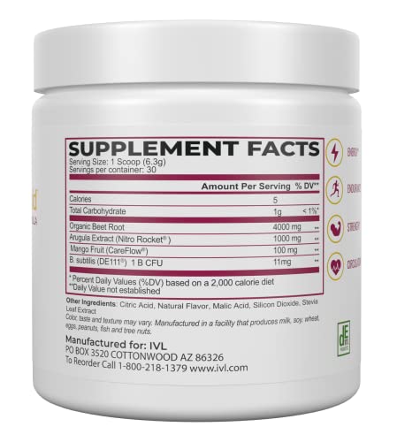 IVL - CircuMax Gold - Nitric Oxide Supplement Powder Boost - Organic Beets - Beetroot IVL buy supplements canada