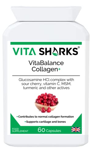 VitaBalance Collagen+ 60 Capsules for Skin, Hair, Nails, Joints & Connective Tissue Vita Sharks buy supplements canada