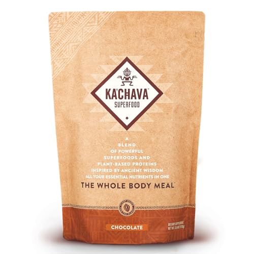Ka’Chava All-In-One Nutrition Shake Blend, Chocolate, 85+ Superfoods, Nutrients & Plant Ka'Chava buy supplements canada