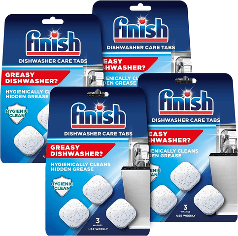 4x3 Finish In-Wash Dishwasher Cleaner: Clean Hidden Grease & Grime - 4 Packs x 3 - OzHealthStandard