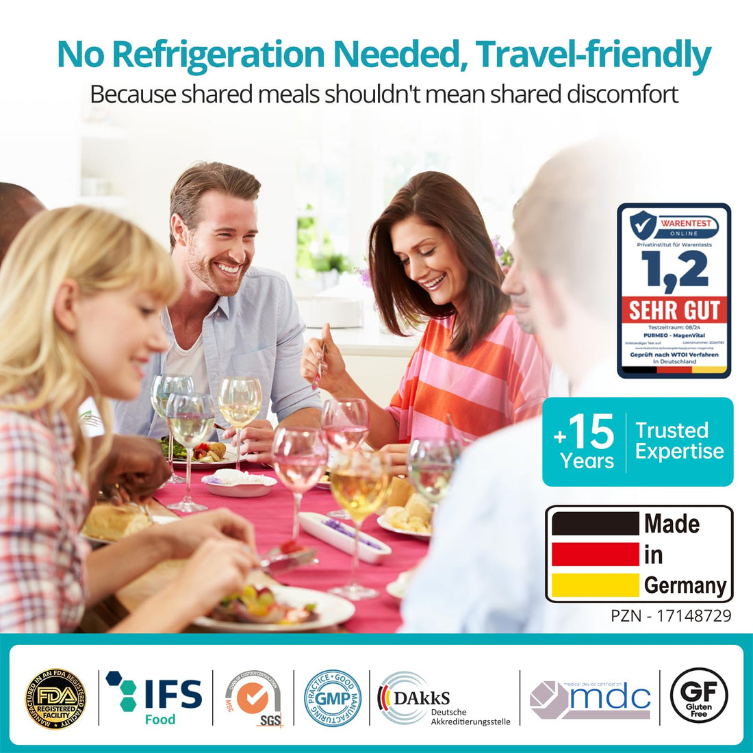 5-in-1 High Potency H. Pylori Probiotic, 1 Per Day - Supports Gastric Lining Integrity, Occasional Indigestion, Acid Comfort - Pylopass Lactobacillus Reuteri, Gluten Free, Vegan, 30ct, Made in Germany - OzHealthStandard