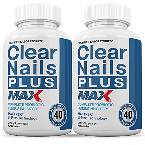 Justified Laboratories (2 Pack) Clear Nails Plus Max Pills 40 Billion CFU Probiotic Supports Justified Laboratories buy supplements canada