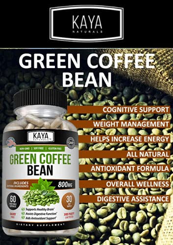 Kaya Naturals Green Coffee Bean 60ct - Weight Management Kaya Naturals buy supplements canada