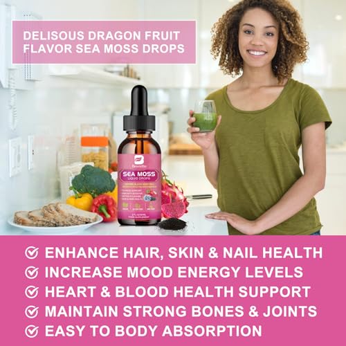 3000mg Sea Moss Liquid Drops - Organic Black Seed Oil & Irish Sea Moss B BEWORTHS buy supplements canada