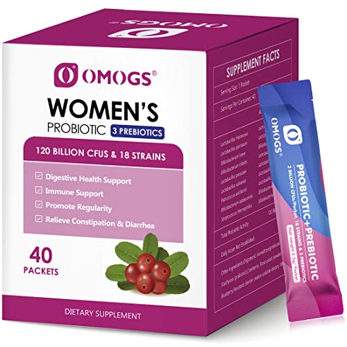 OMOGS Women's Probiotic,120-Billion-CFUs, 18 Strains, with 3 Prebiotics and Cranberry OMOGS buy supplements canada