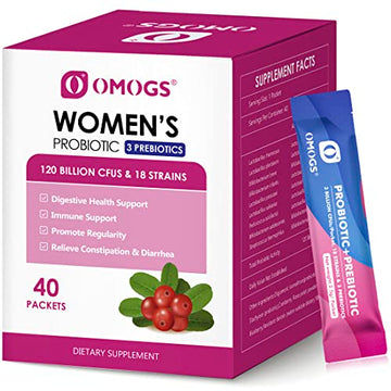 OMOGS Women's Probiotic,120-Billion-CFUs, 18 Strains, with 3 Prebiotics and Cranberry OMOGS buy supplements canada