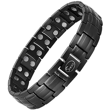 JEROOT Magnetic Bracelets for Men, Pure Titanium Double Row Strong Magnets JEROOT buy supplements canada