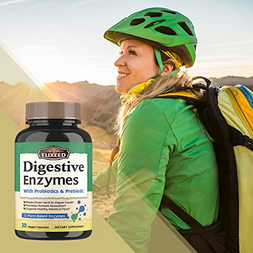 Elixeed Digestive Enzymes Plus Probiotics & Prebiotics, 22 Digestive Enzymes with Amylase Elixeed buy supplements canada