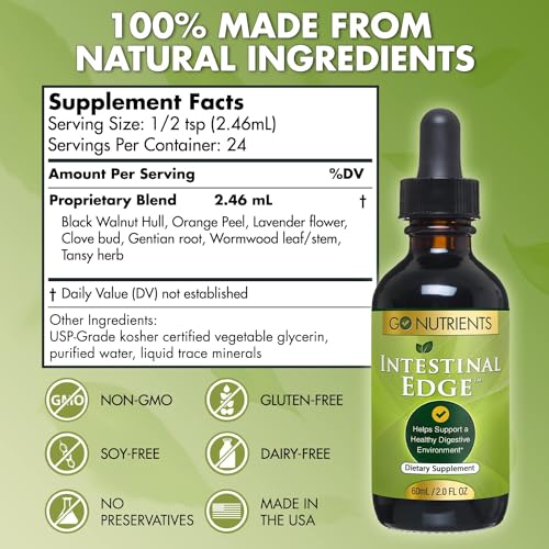 Go Nutrients Intestinal Edge Gut Detox Cleanse for Humans: Enhance Digestive Go Nutrients buy supplements canada