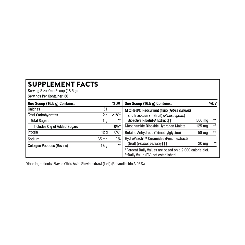 THORNE Collagen Plus - Collagen Peptides Powder with Nicotinamide Riboside THORNE buy supplements canada