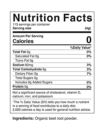 2 Pack - Nova Nutritions Certified Organic Beet Root Powder 16 OZ (454 gm) - Nitric Oxide Nova Nutritions buy supplements canada