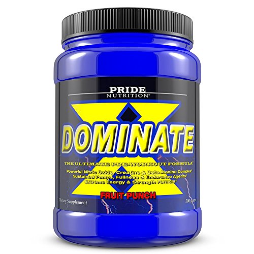 Pride Nutrition Dominate X Pre Workout Supplement - 500g Nitric Oxide & Creatine Pre Pride Nutrition buy supplements canada