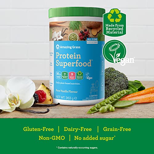 Amazing Grass Protein Superfood, Organic Vegan Protein Powder with Fruit and Vegetables Amazing Grass buy supplements canada