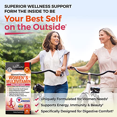 Multivitamin for Women with Vitamin D3 - Multivitamins for Bone Breast Skin Joint BioSchwartz buy supplements canada