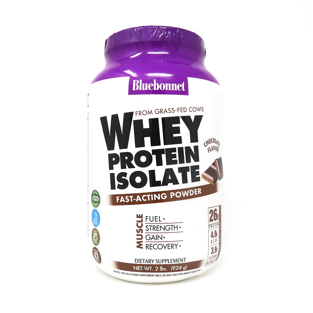 BlueBonnet 100% Natural Whey Protein Isolate Powder, Chocolate, 2 Pound Bluebonnet buy supplements canada