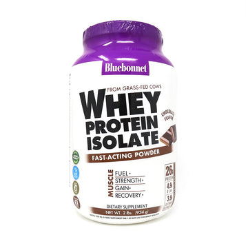 BlueBonnet 100% Natural Whey Protein Isolate Powder, Chocolate, 2 Pound Bluebonnet buy supplements canada