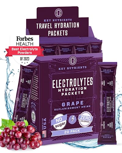 KEY NUTRIENTS Multivitamin Electrolytes Powder Packets - Fruity Grape 20 Pack KEY NUTRIENTS buy supplements canada