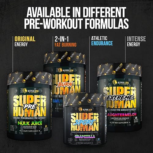 ALPHA LION Superhuman Pump Pre Workout Powder, Nootropic Caffeine & Stim Free ALPHA LION buy supplements canada