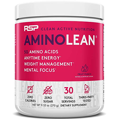 RSP NUTRITION AminoLean Pre Workout Energy (Fruit Punch 30 Servings) with TrueFit RSP NUTRITION buy supplements canada