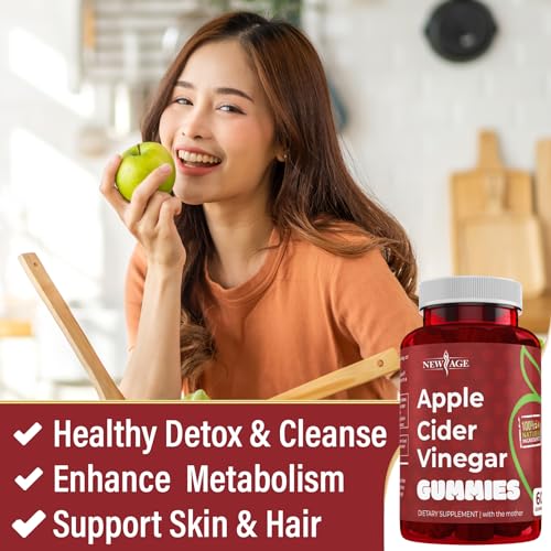 NEW AGE Apple Cider Vinegar Gummies 2-Pack - 120 Count - Immunity & Detox NEW AGE buy supplements canada