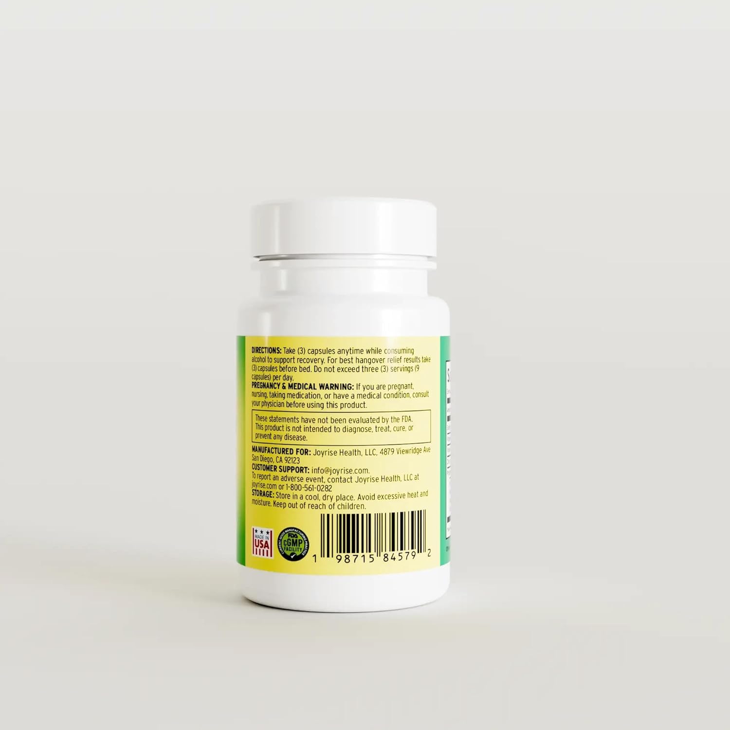 Joyrise® After Drinking Aid – Fast Acting Capsules with DHM – Alcohol Metabolism Support, Liver Health, Rapid Bioavailability & Body Replenishment – 45 Capsules (15 Servings) Joyrise buy supplements canada