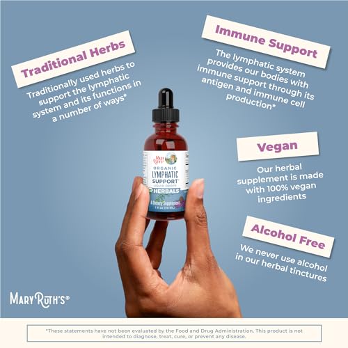 Lymphatic Support Drops | USDA Organic Lymphatic Cleanse Immune Support Supplement MaryRuth Organics buy supplements canada