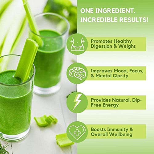 Organic Celery Juice Powder (40 Servings) Supports Gut Health, Detox Juice Cleanse Paradise Naturals, Purest Ingredients from the Source buy supplements canada