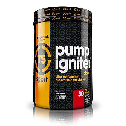 Top Secret Nutrition Pump Igniter Black, Fruit Punch, 30 Serving Top Secret Nutrition buy supplements canada