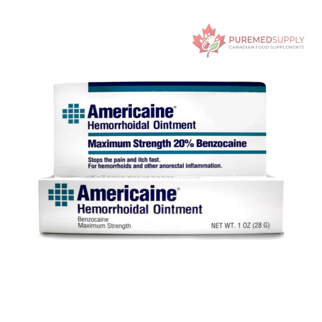 Americaine Hemorrhoidal Ointment Maximum Strength 20% Benzocaine 1 oz (Pack of 2) Americaine buy supplements canada